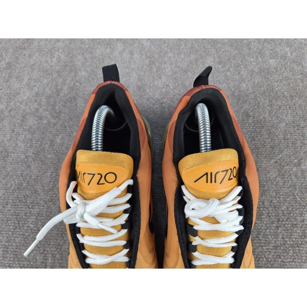 Nike Air Max 720 Sunset Sneakers Men's Sz US 8 Orange/Black Shoes AO2924-800